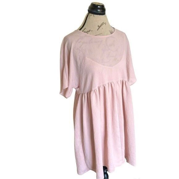 Wilfred Aritzia Women's Dress Babydoll Sz  XS Y2K Soft Girl Boho, Bohemian Pink - Picture 4 of 12